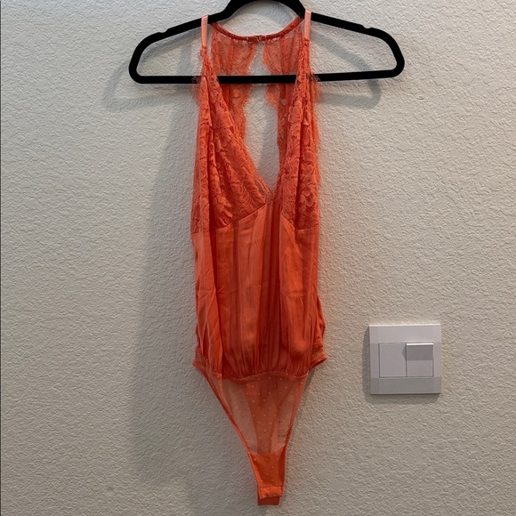 Free People Intimately Coming In Hot Lace Bodysuit - Picture 2 of 5